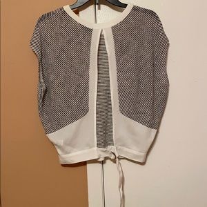 Express Striped Stretchy Adjustable Back Top